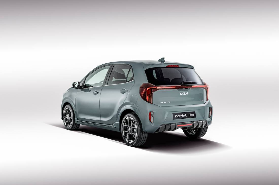 Kia Picanto (2023) static, rear view