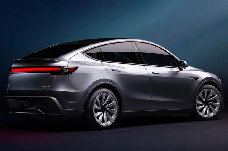 Nuova Tesla Model Y 2025 01 - grigia