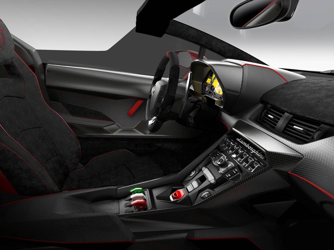 lamborghini veneno roadster interior